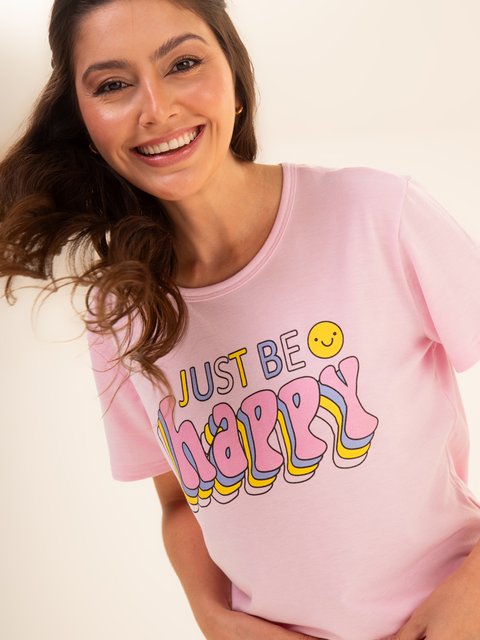 Pijama Feminino Capri - Just Be Happy