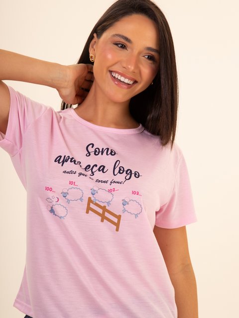 Pijama Feminino Capri - Sono Apareça Logo