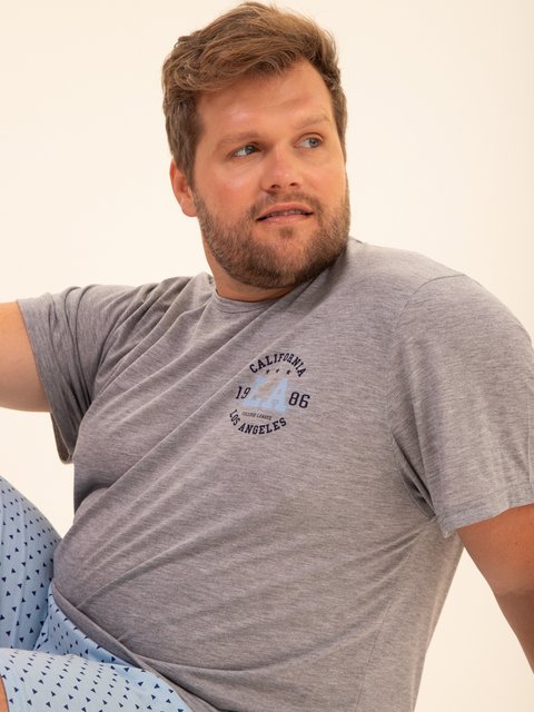 Pijama Masculino Plus Size de Verão - California