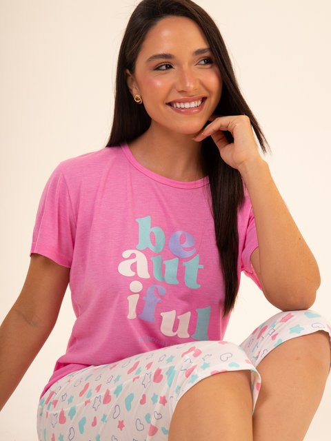 Pijama Feminino Capri - Beautiful