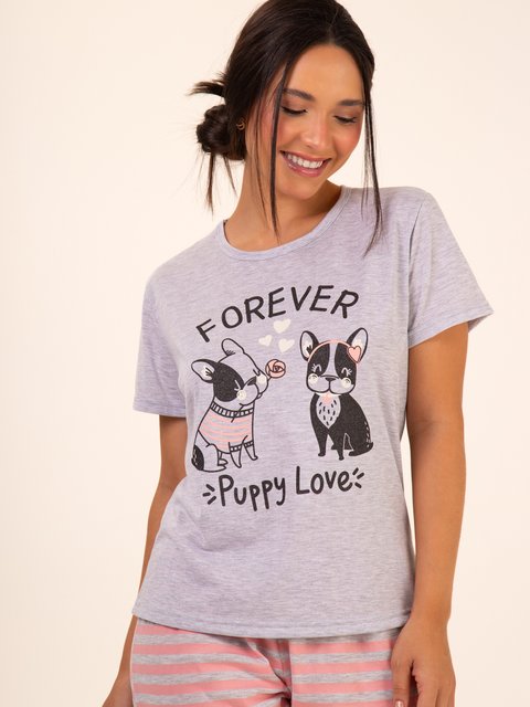 Pijama Feminino Capri - Puppy Love
