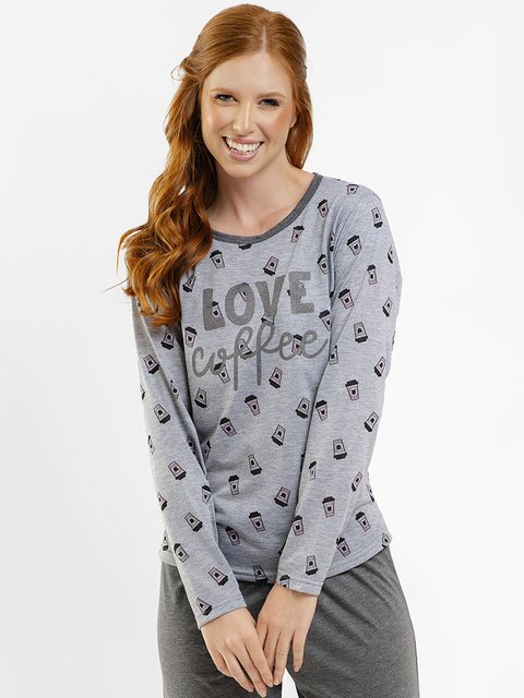 Pijama Feminino de Inverno - Desacelere