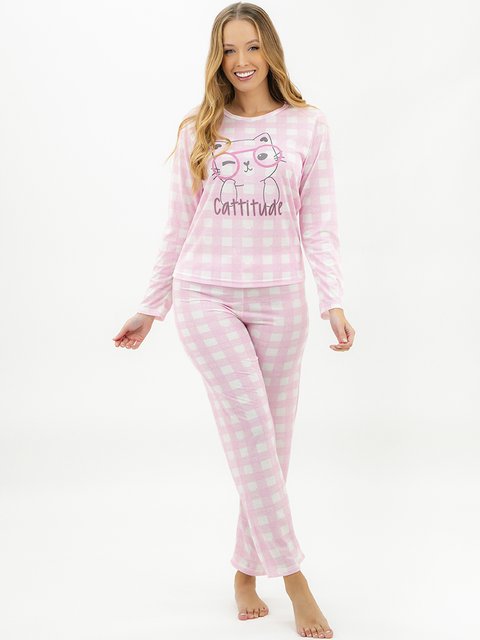 Pijama Feminino de Inverno - Cattitude