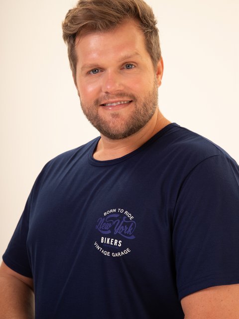 Pijama Masculino Plus Size de Verão - Bikers