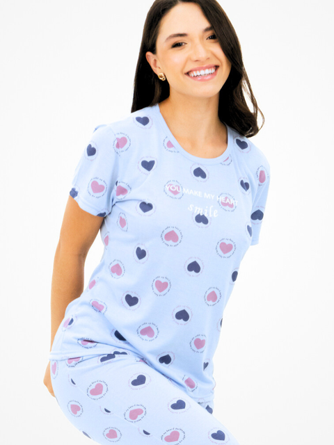 Pijama Feminino Capri - Meu Coração 