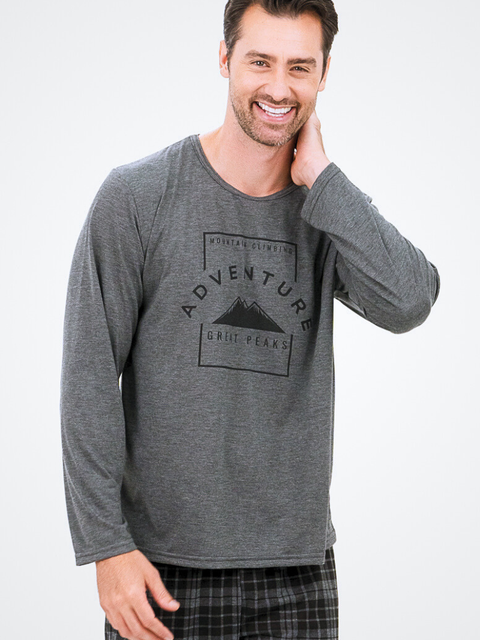 Pijama Masculino de Inverno - Adventure