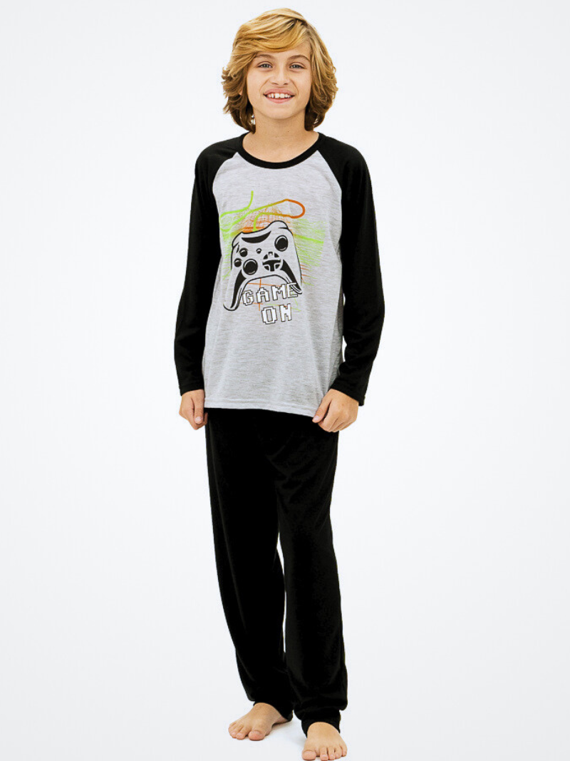 Pijama Infantil Menino de Inverno - Game On