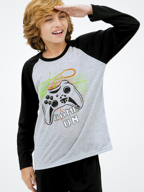 Pijama Infantil Menino de Inverno - Game On