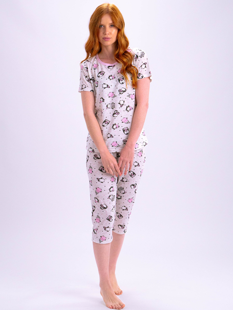 Pijama Feminino Capri - Pinguins 