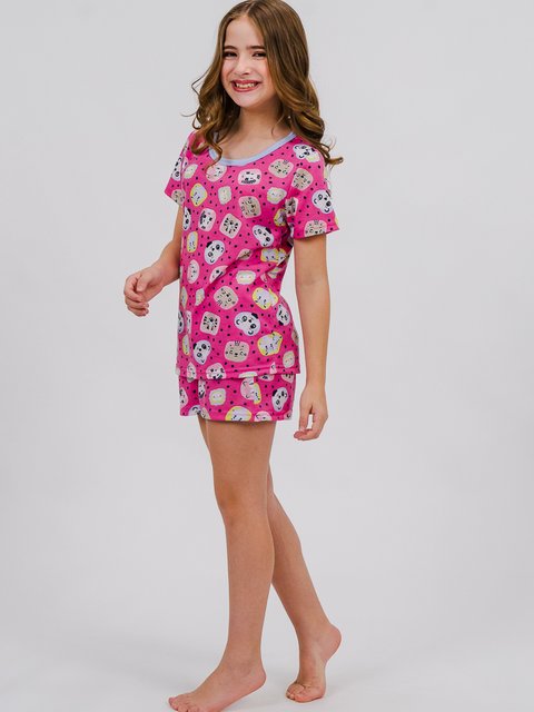 Pijama Infantil Menina de Verão - Meus Bichinhos 