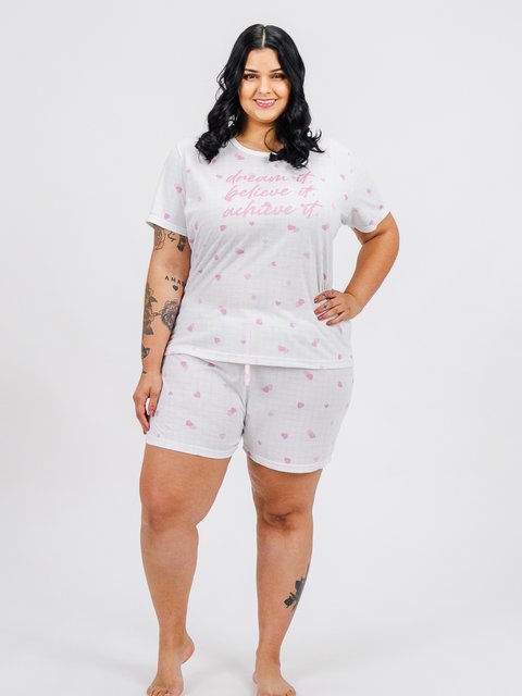 Pijama Feminino Plus Size de Verão - Dream It 