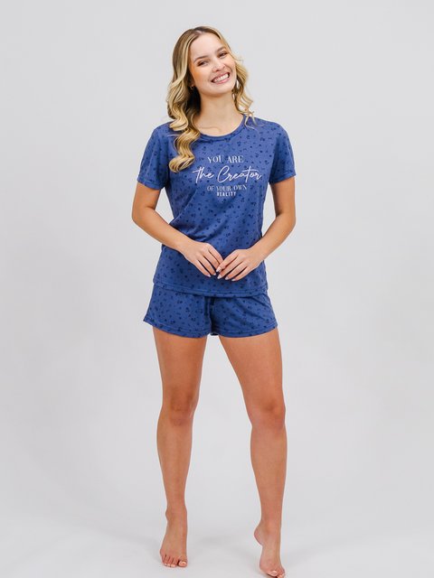 Pijama Feminino de Verão - Blue Love