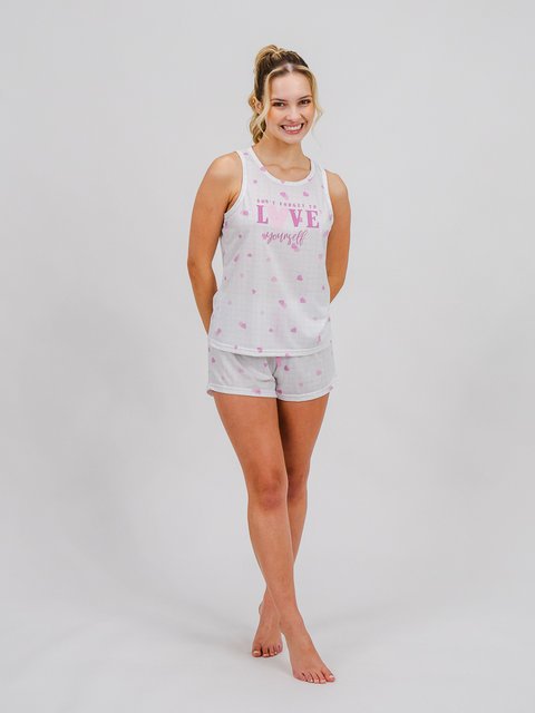 Pijama Feminino Regata - Love Yourself 