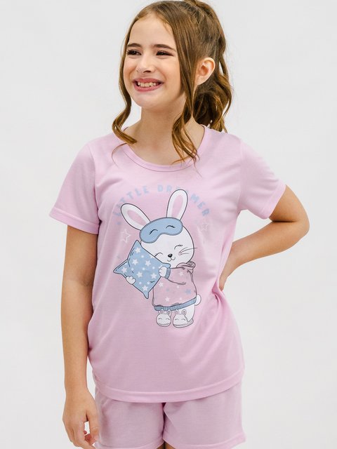 Pijama Infantil Menina de Verão - Pequena Sonhadora 