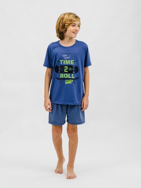 Pijama Infantil Menino de Verão - Skate 