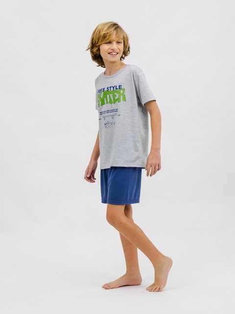 Pijama Infantil Menino de Verão - Skater 