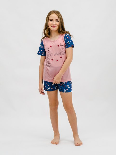 Pijama Infantil Menina de Verão - Os Melhores Amigos 