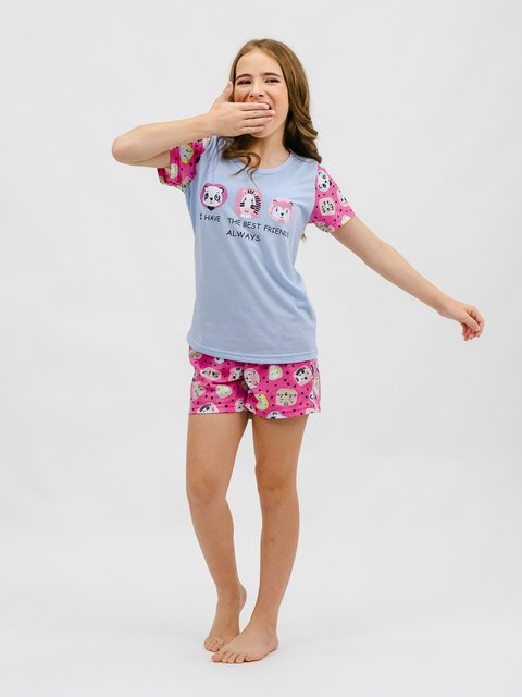 Pijama Infantil Menina de Verão - Meus Amiguinhos 