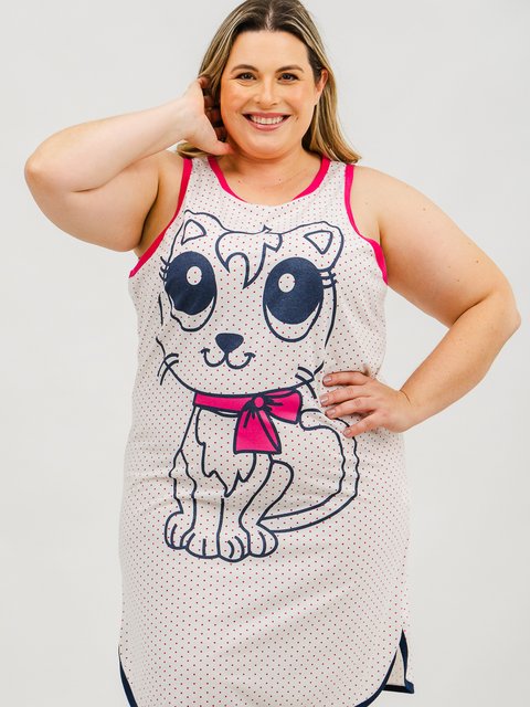 Camisetão Feminino Plus Size Regata - Caty 2 