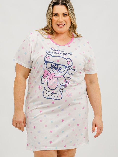 Camisetão Feminino Plus Size - Bear Candy