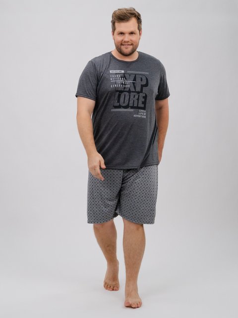 Pijama Masculino Plus Size de Verão - Explore 