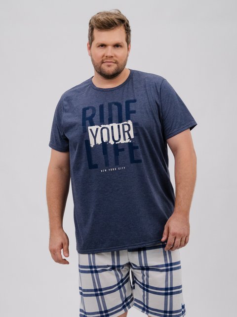 Pijama Masculino Plus Size de Verão - Ride 