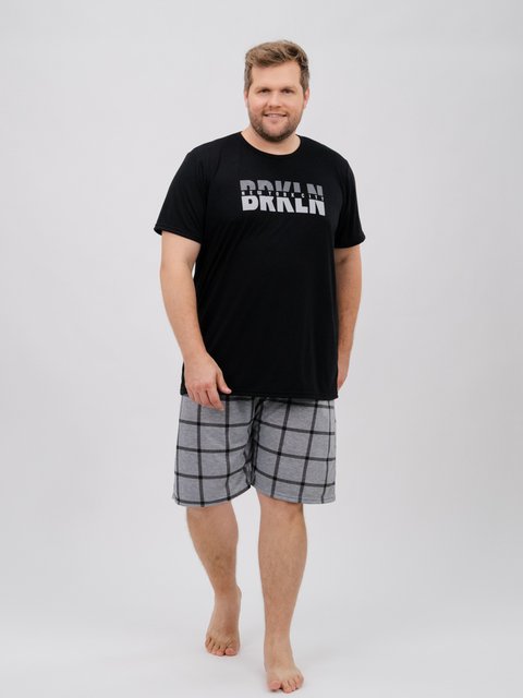 Pijama Masculino Plus Size de Verão - BRKLN