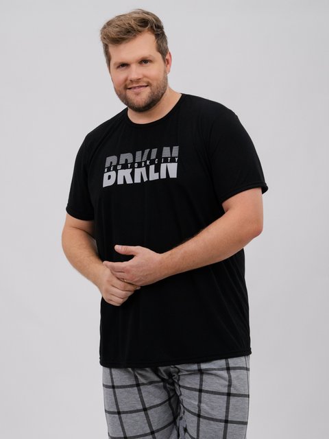 Pijama Masculino Plus Size de Verão - BRKLN