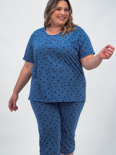 Pijama Feminino Plus Size Capri - La Vie Simple