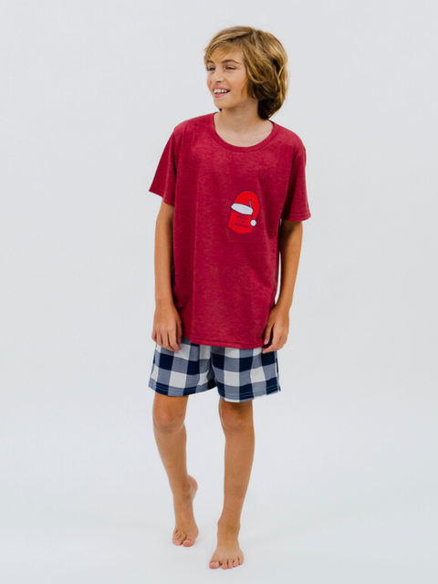 Pijama de Infantil Menino de Verão - Cat Christimas 