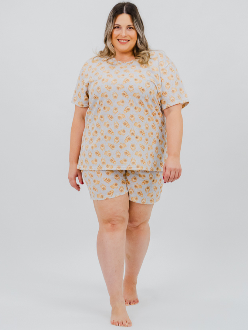 Pijama Feminino Plus Size de Verão - Spitz