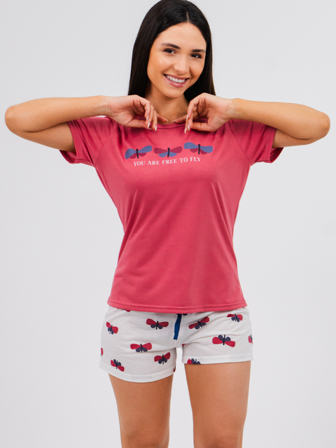 Pijama Feminino de Verão - Free To Fly