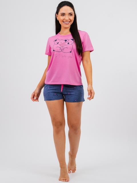 Pijama Feminino de Verão - I Love You