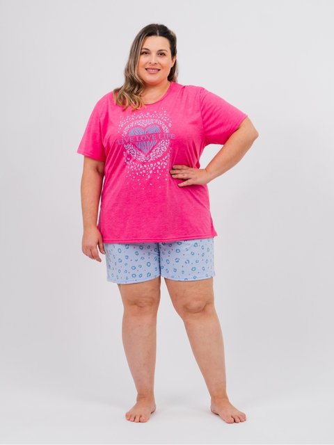Pijama Feminino Plus Size de Verão – Live Love