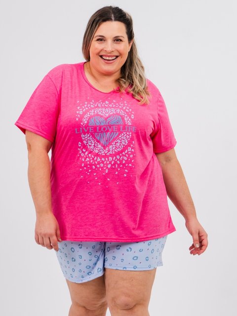 Pijama Feminino Plus Size de Verão – Live Love