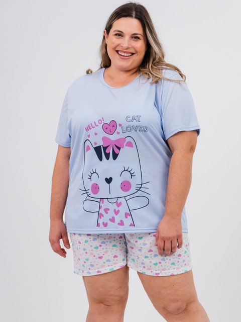 Pijama Feminino Plus Size – Cat Lovers