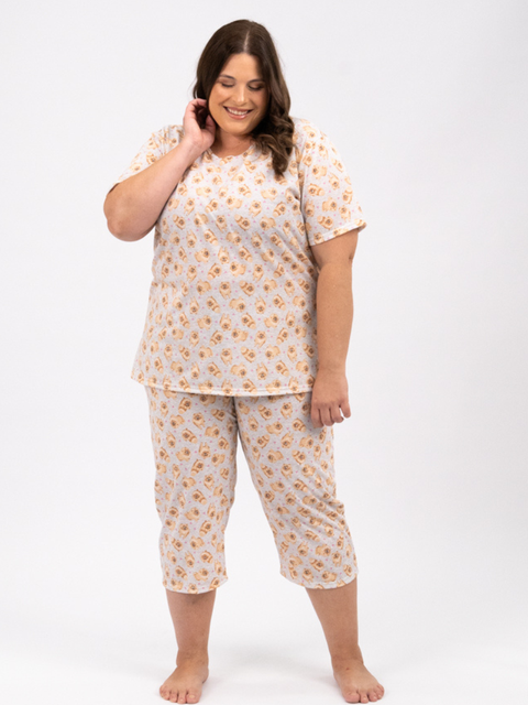 Pijama Feminino Plus Size Capri – Spitz