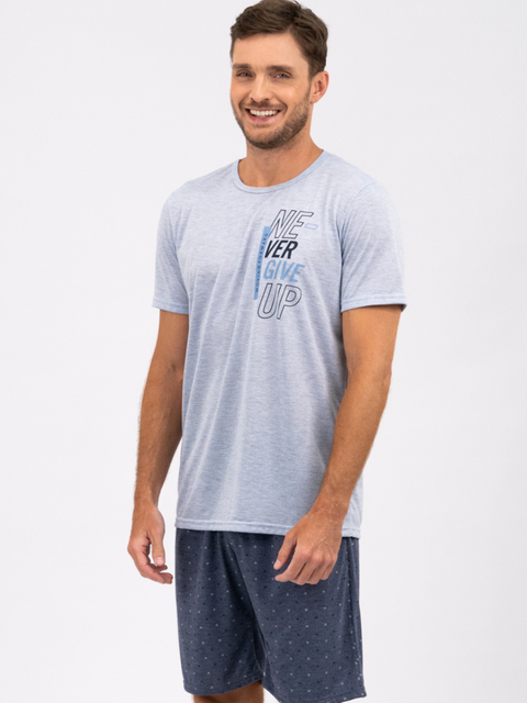 Pijama Masculino de Verão – Never Give Up