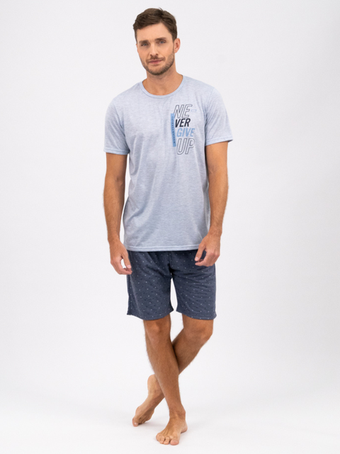 Pijama Masculino de Verão – Never Give Up