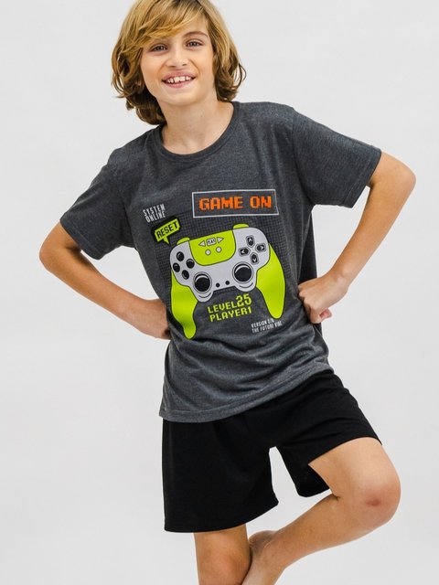 Pijama Infantil Menino de Verão - Game On
