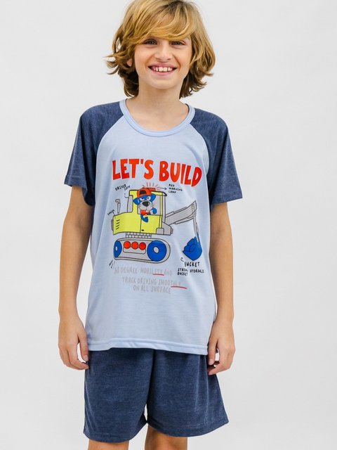 Pijama Infantil Menino de Verão - Lets Build
