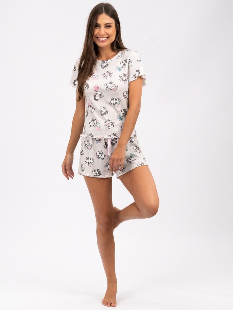 Pijama Feminino de Verão - Panda