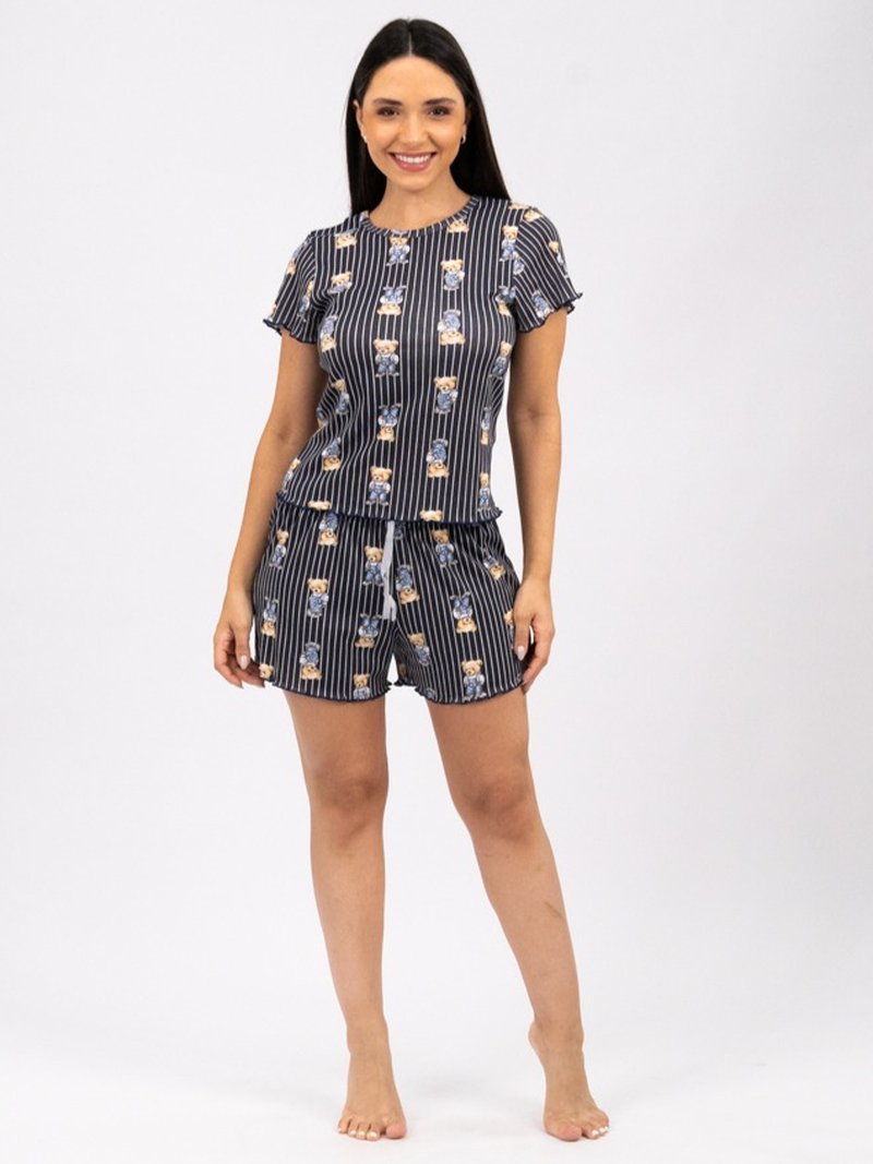 Pijama Feminino de Verão - Ursinho
