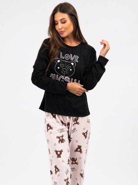 Pijama Feminino de Inverno - I Love Hugs