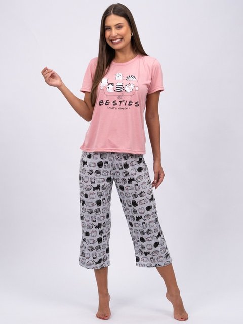Pijama Feminino Capri - Besties