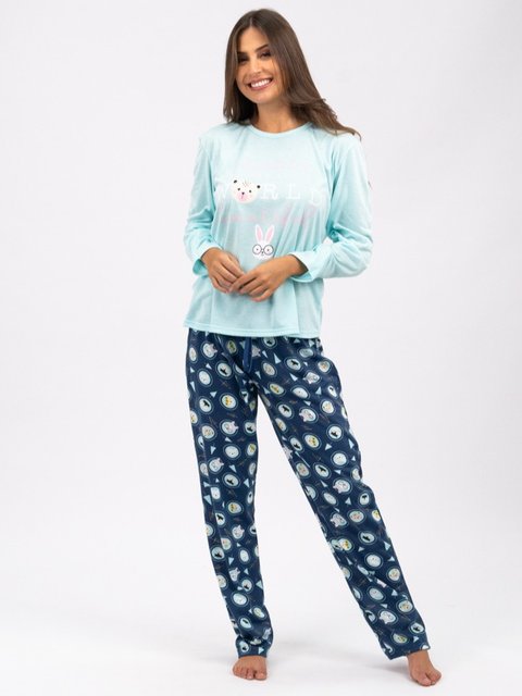 Pijama Feminino de Inverno - World Beautiful