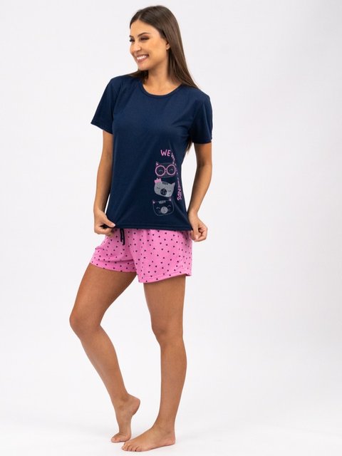Pijama Feminino de Verão - Cat Friends