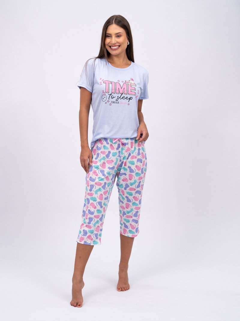 Pijama Feminino Capri - Hora de Dormir