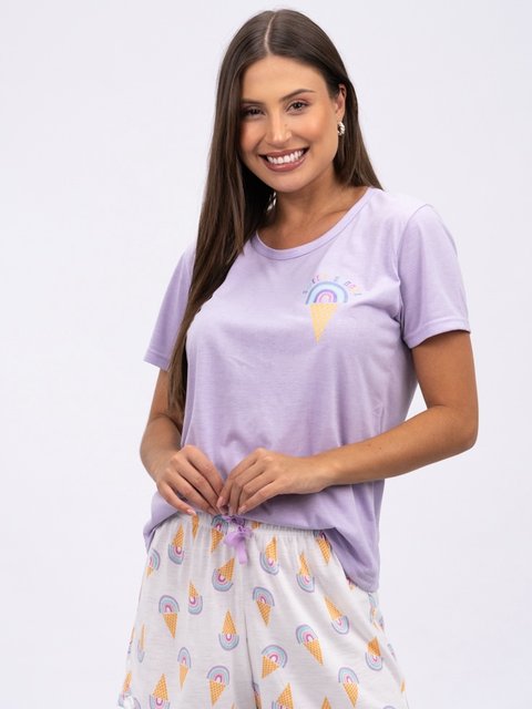Pijama Feminino de Verão - Ice Cream