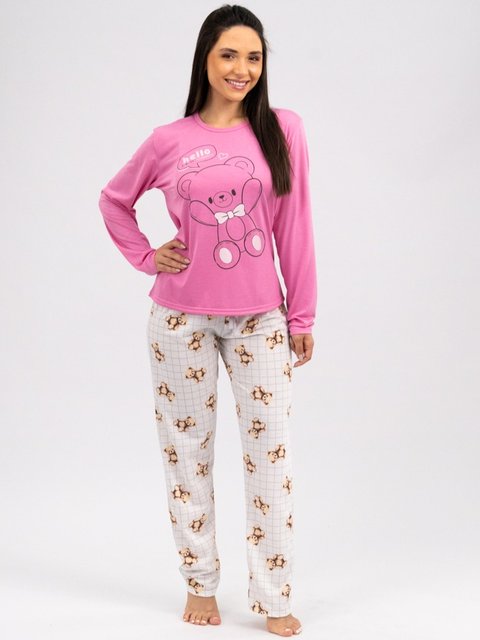 Pijama Feminino de Inverno - Hello Bear